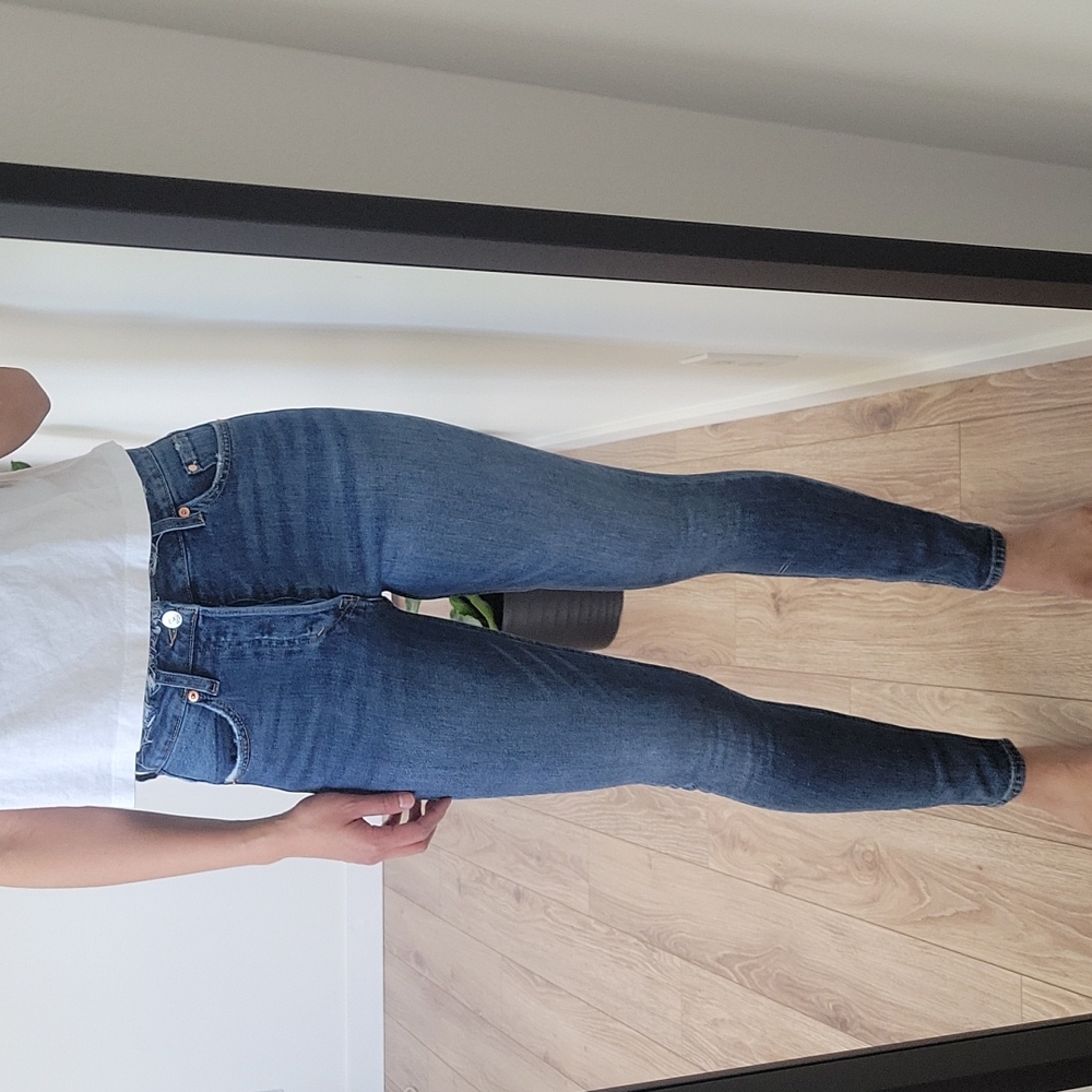 H &M Skinny Ankle Moulant ET Longueur Cheville High Waist Taille Haute size 27
